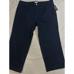 New Womens Candace Cameron Bure Wide Leg Jeans Size 22 WP Petite Dark Wash Denim